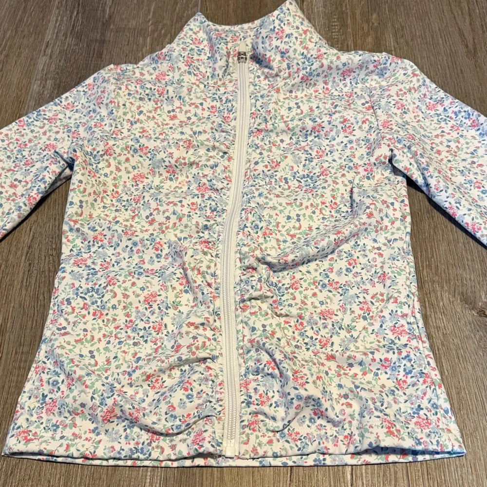 abercrombie kids White Jacket with Pink and Blue Floral Print